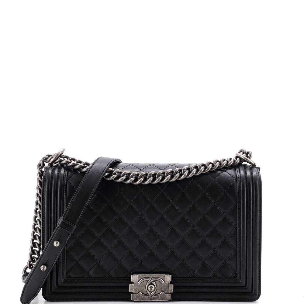 Chanel New Medium Boy Flap Bag Quilted Lambskin